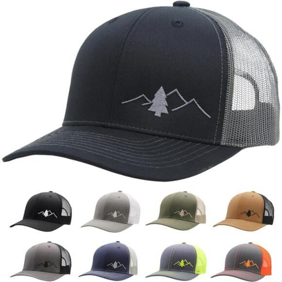 Outdoor Trucker Hat Mesh Adjustable Snapback Hiking Fishing Camping Hunting Cap - Picture 1 of 7